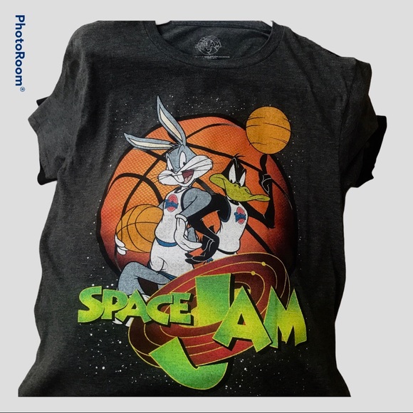 VTG Space Jam T-Shirt M Db Stitch Shirt Bugs Bunny Basketball Daffy Duc… - Picture 2 of 8